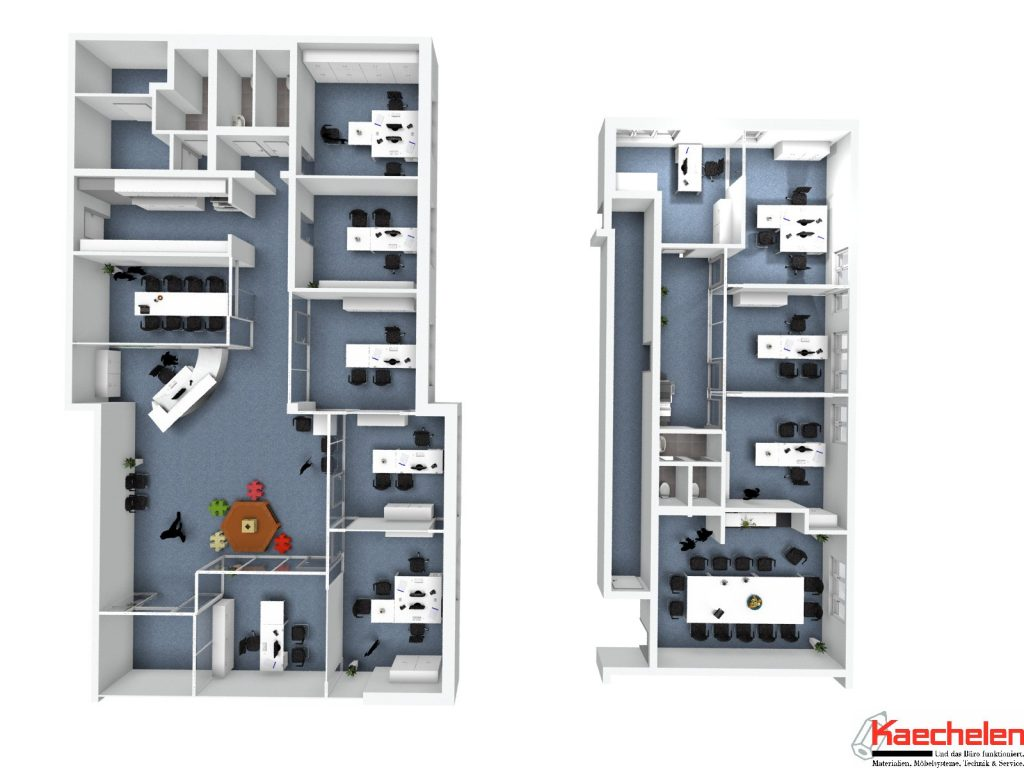 3D-Raumplanung und Flächenoptimierung für Büros